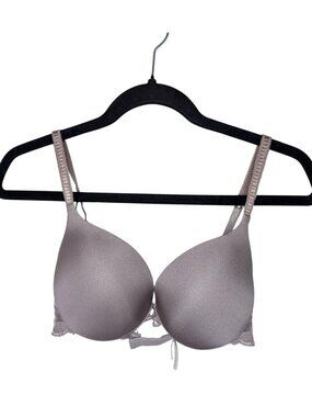 Victorias Secret Angels Lavender Push-Up Bra 34D Lace Trim y2k